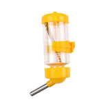 Maxbell Hanging Pet Automatic Water Feeder Parrot Hamster Cage Drinking Water Bottle Yellow