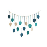 Maxbell Macrame Wall Hanging Woven Tapestry Bohemian Wall Art Decor for Nursery Room Blue