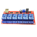 Max Maxb 6 Channel USB Relay Module Board Optocoupler Computer Control For Arduino 12V