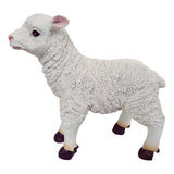 Max Maxb Resin Garden Farm Animal Sheep Statue Indoor Outdoor Decor Standing Left