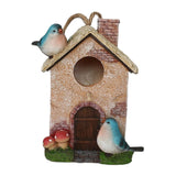 Maxbell Bird House for Outdoor Hanging Bird Cage Cozy Resting Place for Outside Blue