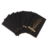 Maxbell Black handmade DIY feather card A