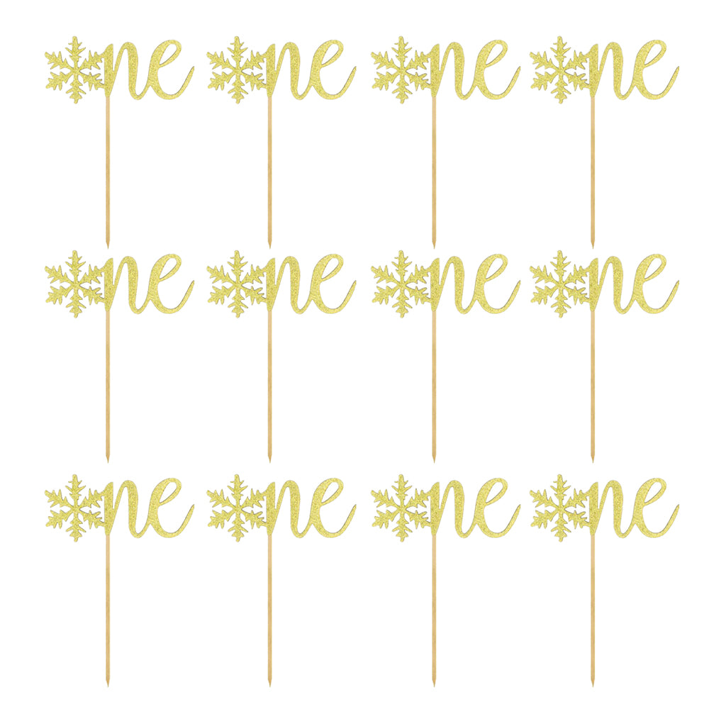 Max 12x ONE Cake Topper Design Cake Insert Card Shinning Cake Embellishments