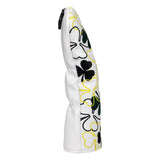 Maxbell Golf Club Head Cover Golf Wood Covers Club Protection PU Leather with Tags UT White