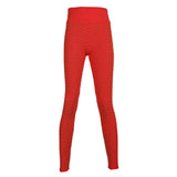 Maxbell Women's High Waist Yoga Pants Tummy Control Butt Lift Tights Red S