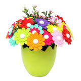 Maxbell DIY Craft Iron Wire Button Felt Bouquet Kit Make 40 Flowers Eggshell-Jasmine