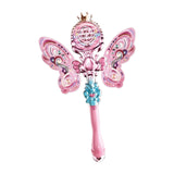 Maxbell Light up Princess Wands Light up Toy for Halloween Birthday Gift Photo Props Pink