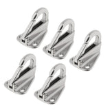 Max 5PCS Stainless Steel Coat Hook Hang Ring Boat Hardware Accessory 42x32x33mm