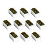 Maxbell 10pcs 1:75 Dollhouse Accessories Miniature Flower Fairy Garden Decor