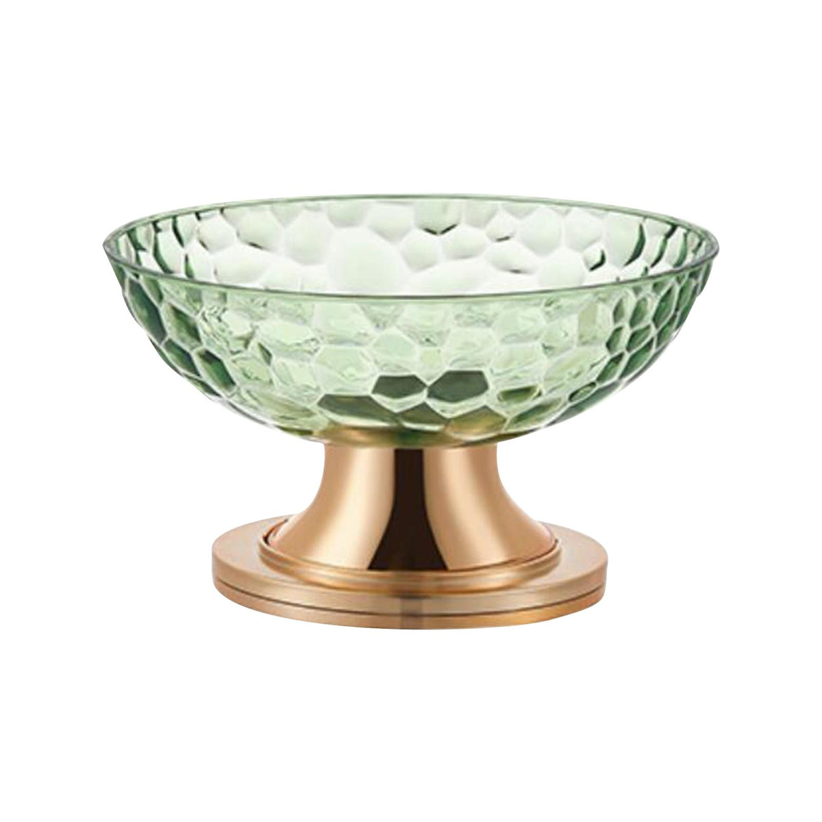 Maxbell Dessert Serving Bowl Tray Snacks Fruit Basket Bowl for Breads Snacks Home Green Rotatable