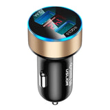 Maxbell 3A Mini Dual USB Phone Car Charger Adapter Quick Charge Golden