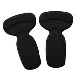 Maxbell 2x Heel Cushion Pads T Shape Shoe Heel Insoles Shoe Pad for Loose Shoes Black