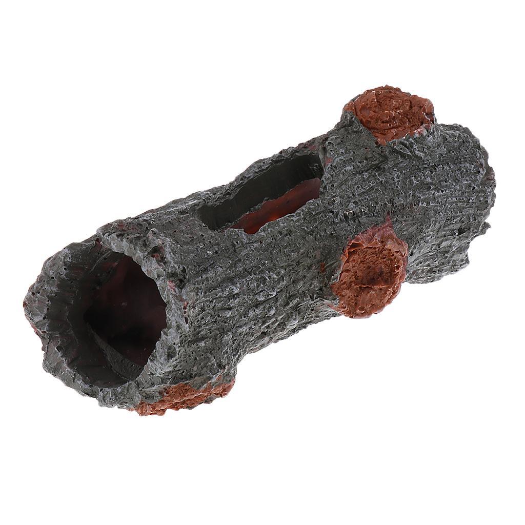 Maxbell Aquarium Fish Tank Hollow Tree Stump Ornament Cave Landscaping Decoration
