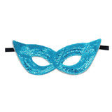 Maxbell Mardi Gras Masquerade Eye Mask Sequin Eyemask Carnival Halloween Photo Prop Blue