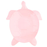 Max Melamine Children Tableware Turtle Cake Snack Tray Plate Dish Rose Pink