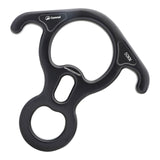 Maxbell 50kN 11000 Lbf Rescue Figure 8 Descender Large for Rope Rappel Dance Black