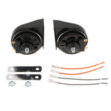 Max Maxb 1 Pair 12V Universal Waterproof Car Auto Snail Horn High Power Tweeter Black
