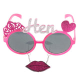 Maxbell Glitter Novelty Party Sunglasses Funny Eye Glasses Costumes Photo Props Lip