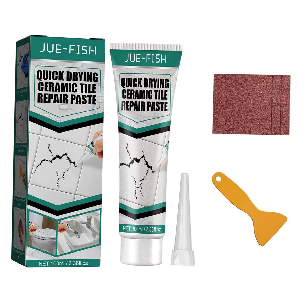 Maxbell Tile Repair Paste Quick Drying Household Tool Portable for Home Bedroom Floor