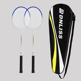 Maxbell 2Pcs Badminton Racket Lightweight 2 Player Badminton Racquet for Adults Kids with Bag Blue