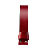 Maxbell Replacement Belt Strap Western Belt without Buckle for Men Jeans Replacement Red