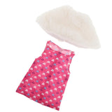 Maxbell Cute Short Skirt & Cape for 18inch Dress Up Accs Red Heart