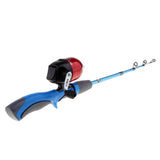 Maxbell Ice Fishing Rod Ultralight Detachable Fishing Pole Spinning Rod Blue