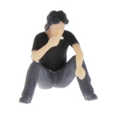 Max 1:64 Figures Diorama Repair Factory Middle-aged Uncle Sitting and smoking