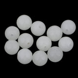 Maxbell 12Pcs Round Luminous Stone Beads Fishing Lures Jewelry Findings Multi