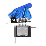 Max LED Illuminated Modification Toggle Switch with Cover For Car 12V 20A Blue