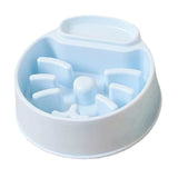 Maxbell Pet Dog Slow Feeder Bowl Fashion Dish Bowl for Kitten Kitty Pets Accessories blue