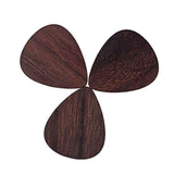 Max 3pcs Rosewood Guitar Ukulele Picks Plectrums for Guitarist Musician Parts