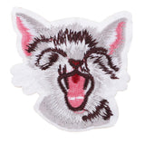 Max Iron on Sew on Cute Cat Embroidery Patches Decorative Animal Patches B