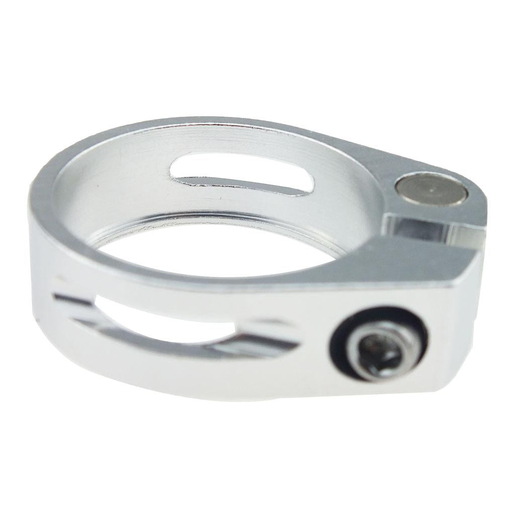 Maxbell 34.9mm SeatPost Clamp Tube Clip Quick Release Mountain Road Bike Part Silver