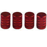 Max Maxb 4 Pack Car Bicycle Aluminum Wheel Tire Stem Valve Caps Dust Cover Red