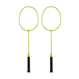 Maxbell Badminton Rackets 2Pcs Badminton Equipment for Beach Indoor Outdoor Backyard Green