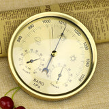 Max Barometer Temperature Hygrometer for Weather Station 132THB Gold bronze
