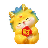Maxbell Chinese New Year Dragon Figurine Mini Cute for Desktop Bookshelf Living Room Style D