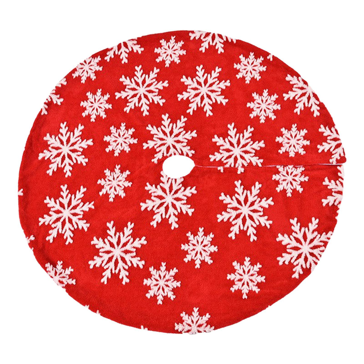 Maxbell 35inch Christmas Tree Skirt Soft Floor Mat for Holiday Party Decorations Style A