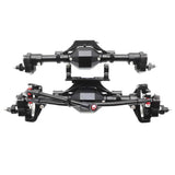 Maxbell CNC Scale Front&Rear High Lift Portal Axle for Axial SCX10 II 90046 Black