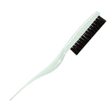 Maxbell Teasing Hair Brushes Portable Three Row for Hair Styling Home Light Green