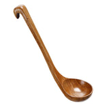 Max Wooden Spoon Soup Ladle Dessert Ice Cream Tea Coffee Spoon A Ladle 30cm