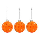 Maxbell 3x Pickleball Ornament Set Key Chains Holder for Wallets Birthday Gifts Keys Orange