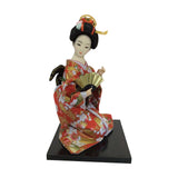 Maxbell 12'' Japanese Kimono Geisha Doll Asian Doll for Home Ornament Decor Style D