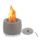 Maxbell Indoor Fire Pit Party Office Fire Concrete Bowl Pot Tabletop Fireplace