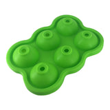 Maxbell Round Ice Cube Ball Tray Silicone Sphere Mold Whiskey Cocktails Green
