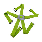 Maxbell Folding Bike Carrier Bracket Belt Pannier Front Bag Holder Rack Strap green and gray