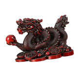 Maxbell Treasures Dragon Statue Collection Exquisite for Home Office Red Large