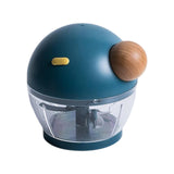 Maxbell 500ml Food Processor Vegetable Chopper Blender Manual for Meat Nuts Ginger Blue