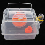 Max Portable Pet Hamster Cage Guinea Pig Gerbils Mice House with Heel Yellow